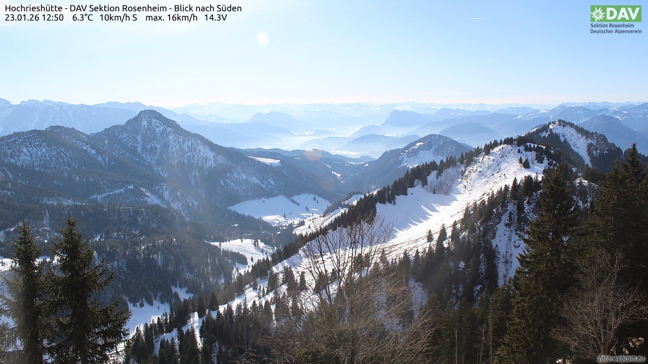 Archiv Foto Webcam Hochries Süd