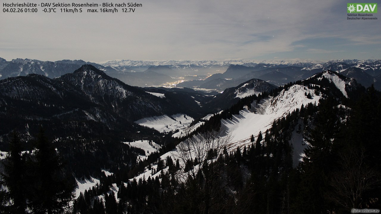 Archiv Foto Webcam Hochries Süd