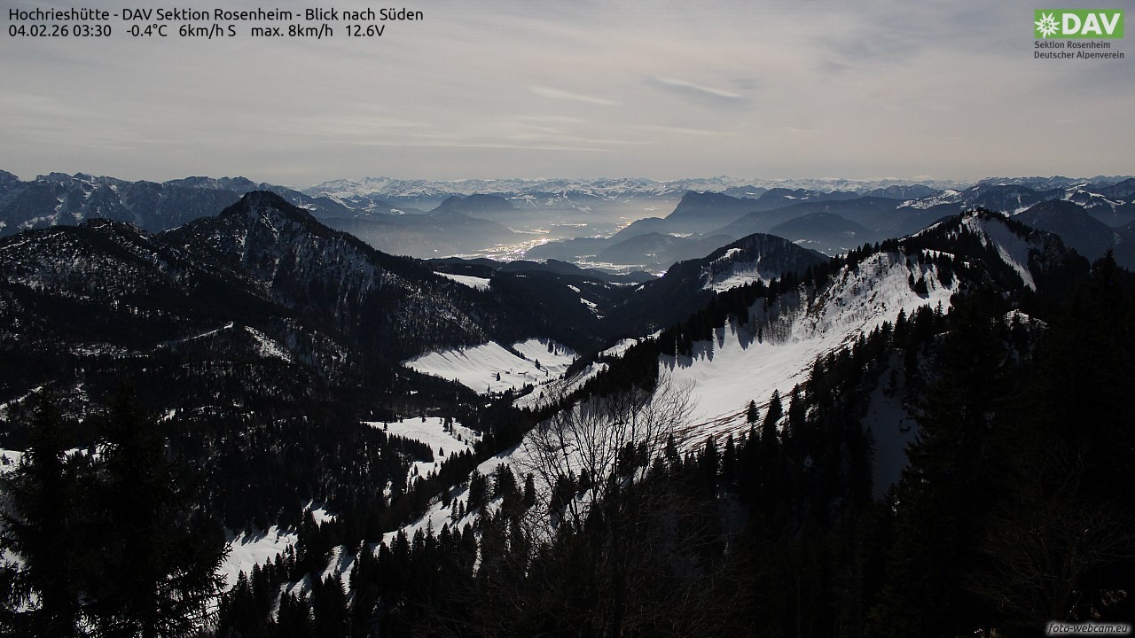 Archiv Foto Webcam Hochries Süd