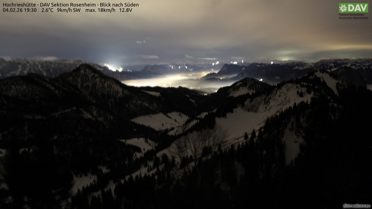 Archiv Foto Webcam Hochries Süd