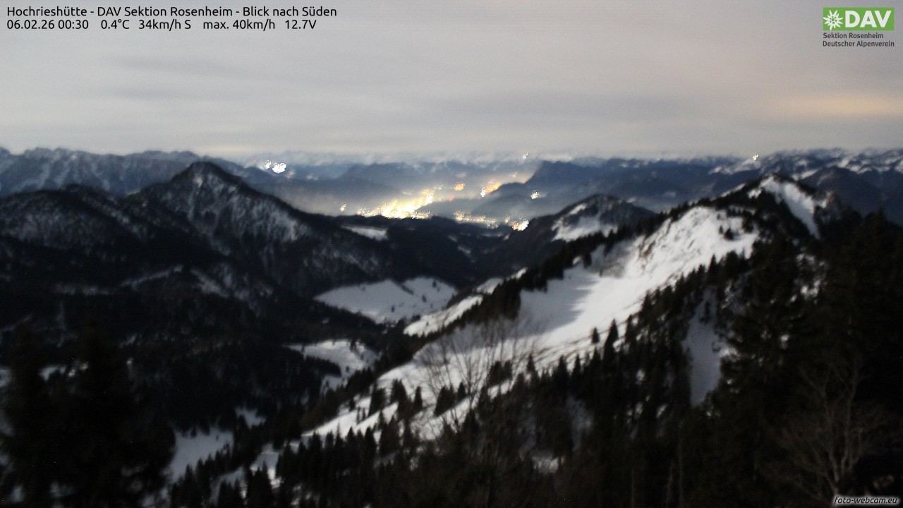 Archiv Foto Webcam Hochries Süd