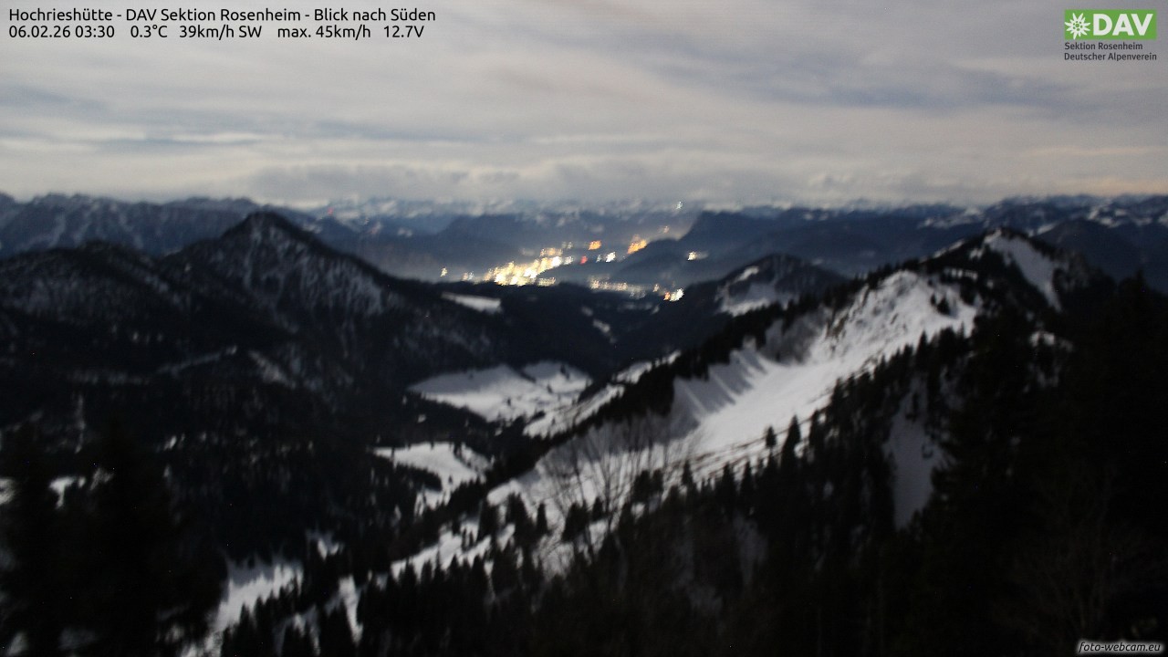 Archiv Foto Webcam Hochries Süd