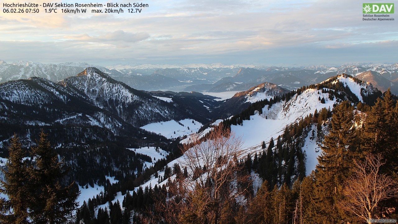 Archiv Foto Webcam Hochries Süd