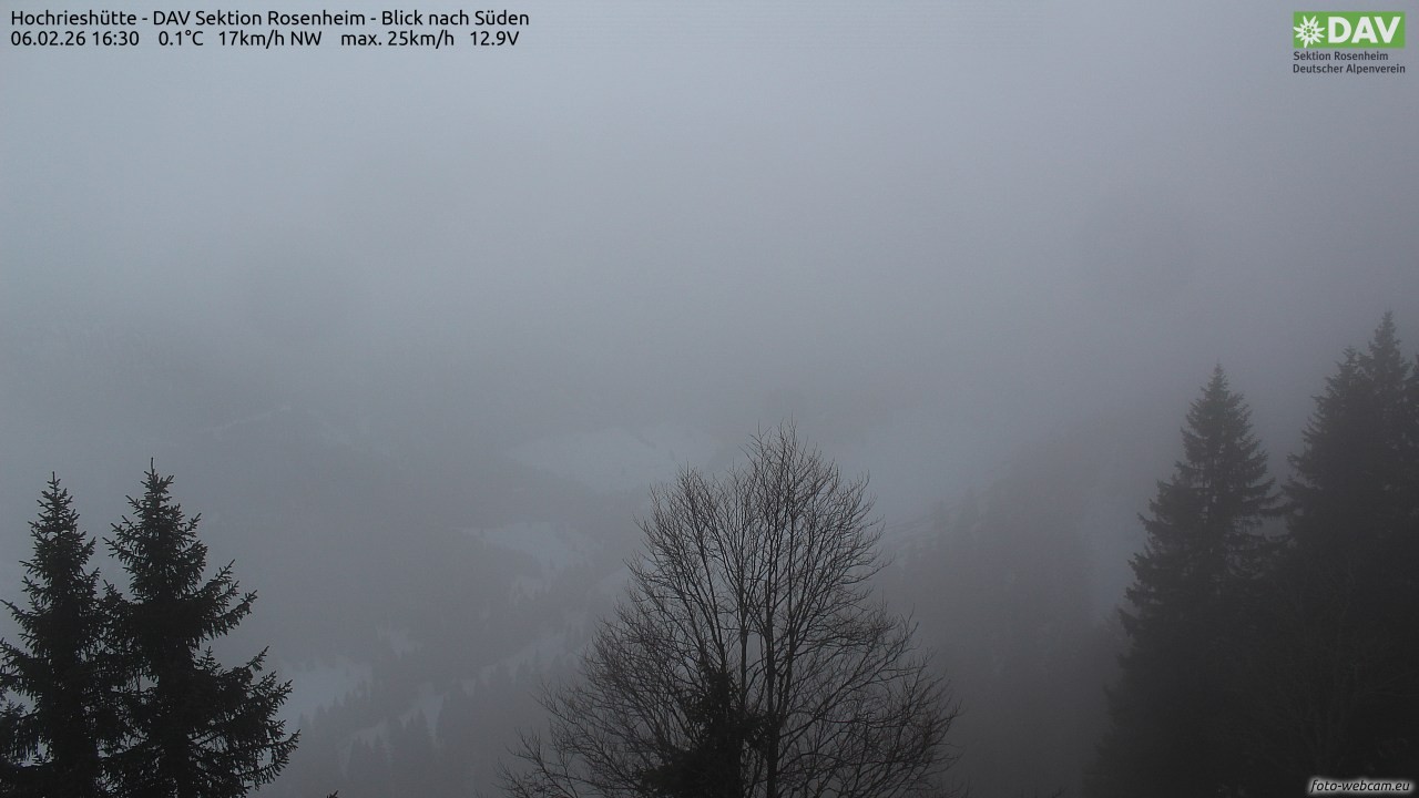 Archiv Foto Webcam Hochries Süd