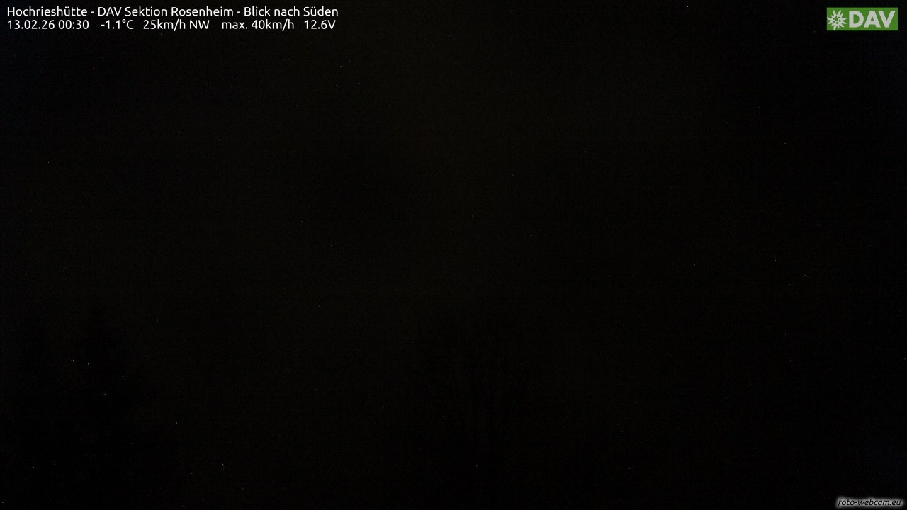 Archiv Foto Webcam Hochries Süd