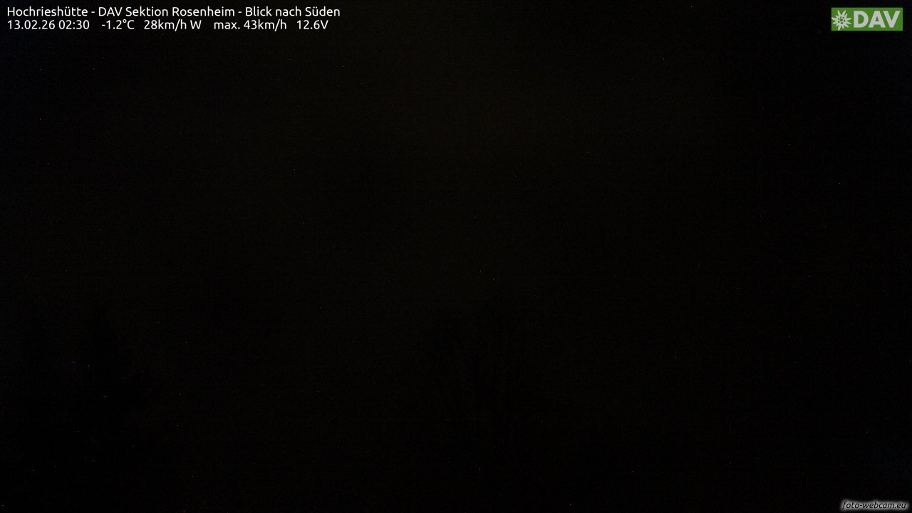 Archiv Foto Webcam Hochries Süd