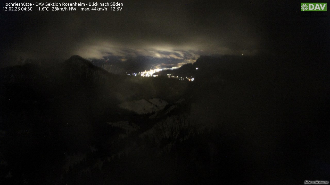 Archiv Foto Webcam Hochries Süd