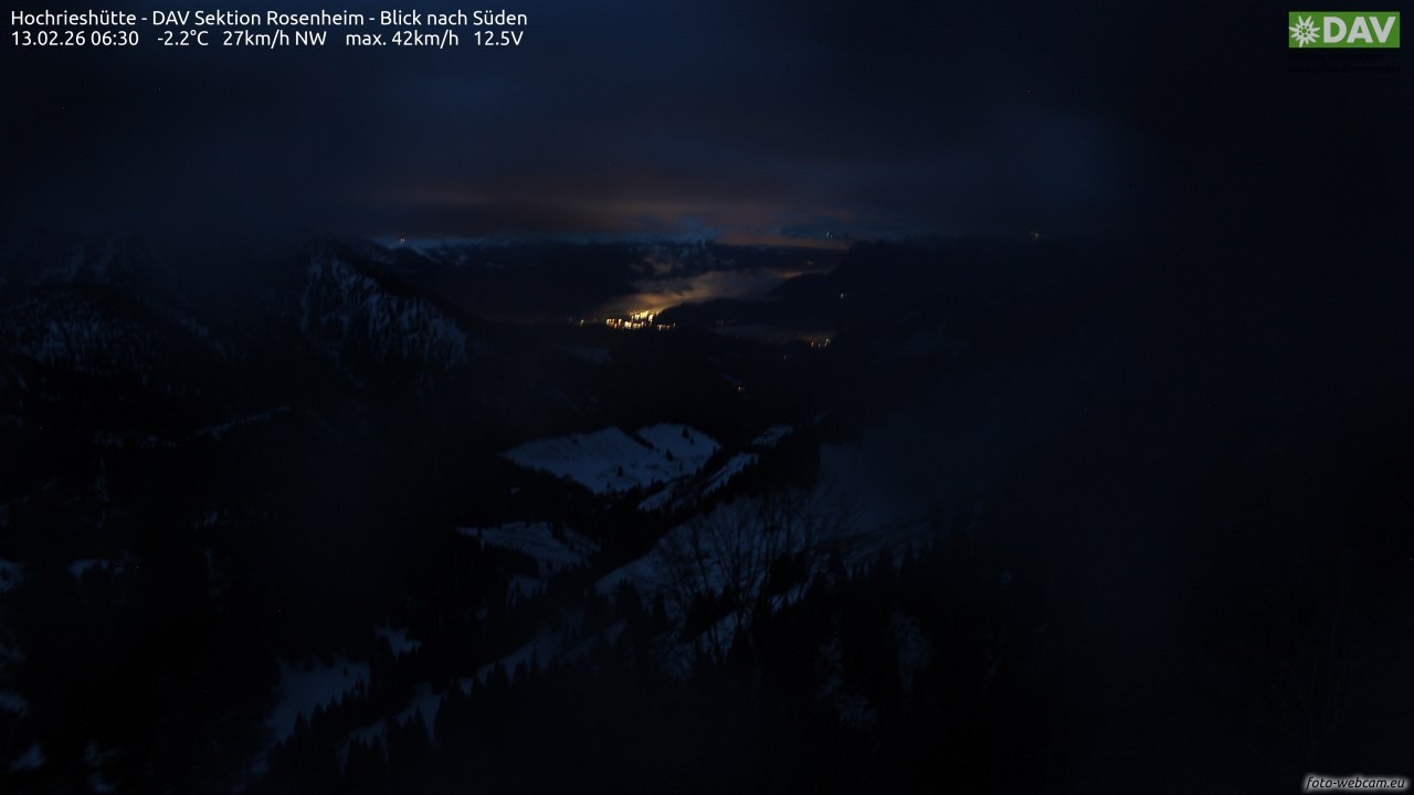 Archiv Foto Webcam Hochries Süd