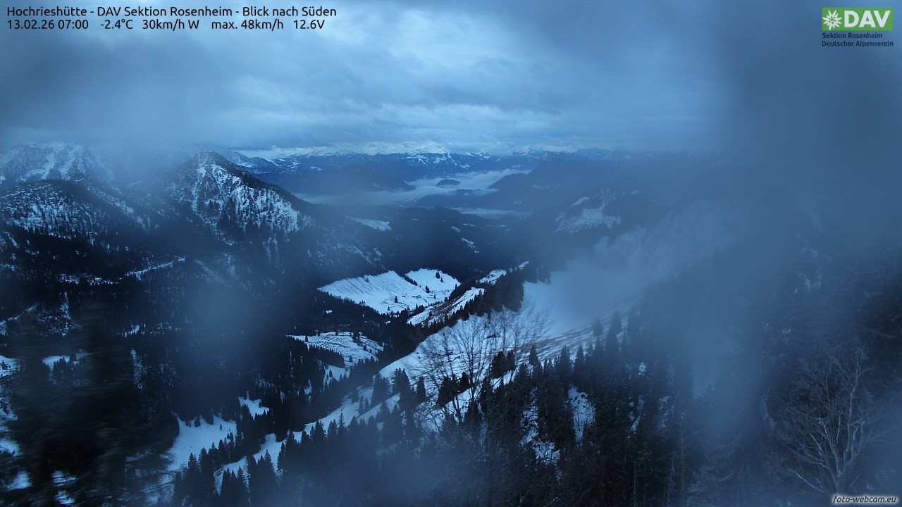 Archiv Foto Webcam Hochries Süd