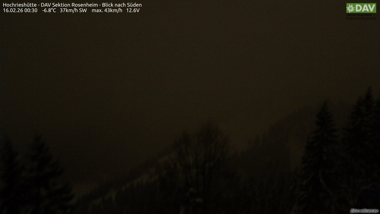 Archiv Foto Webcam Hochries Süd