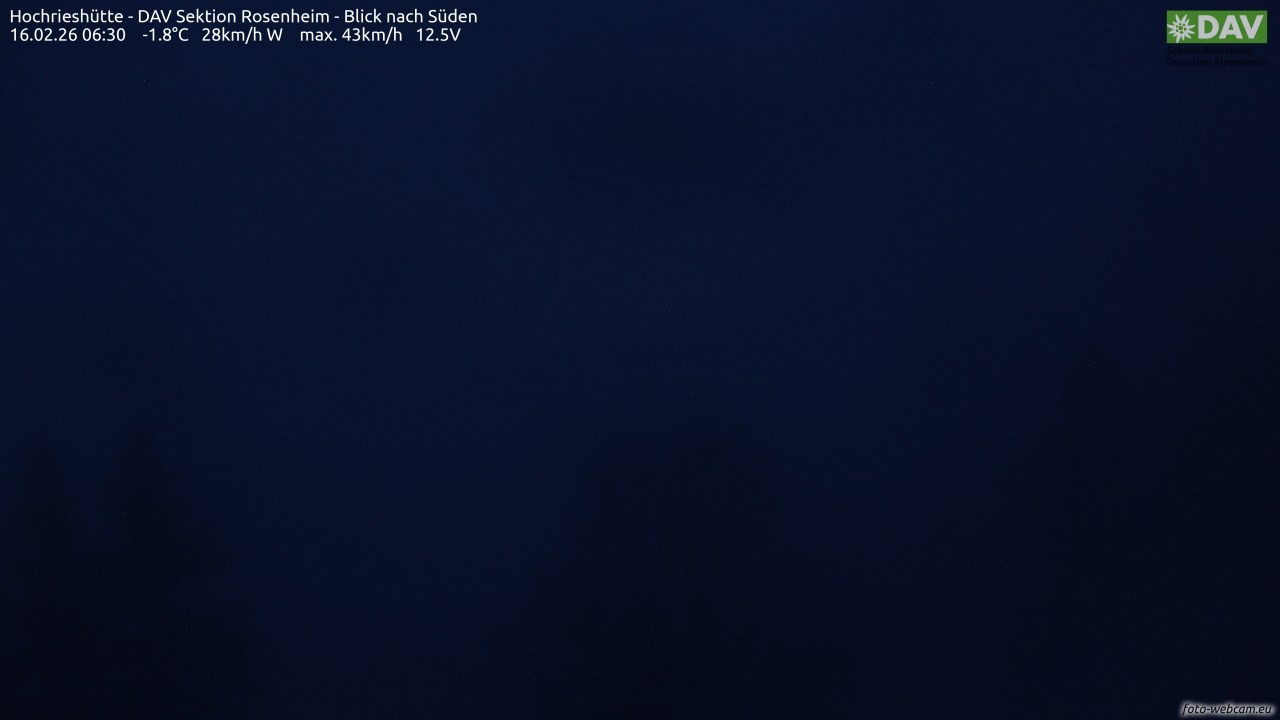 Archiv Foto Webcam Hochries Süd