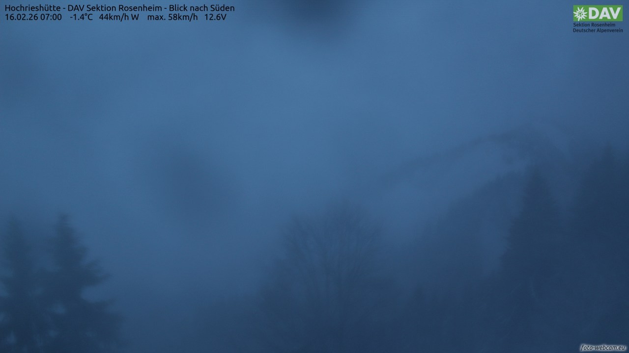 Archiv Foto Webcam Hochries Süd