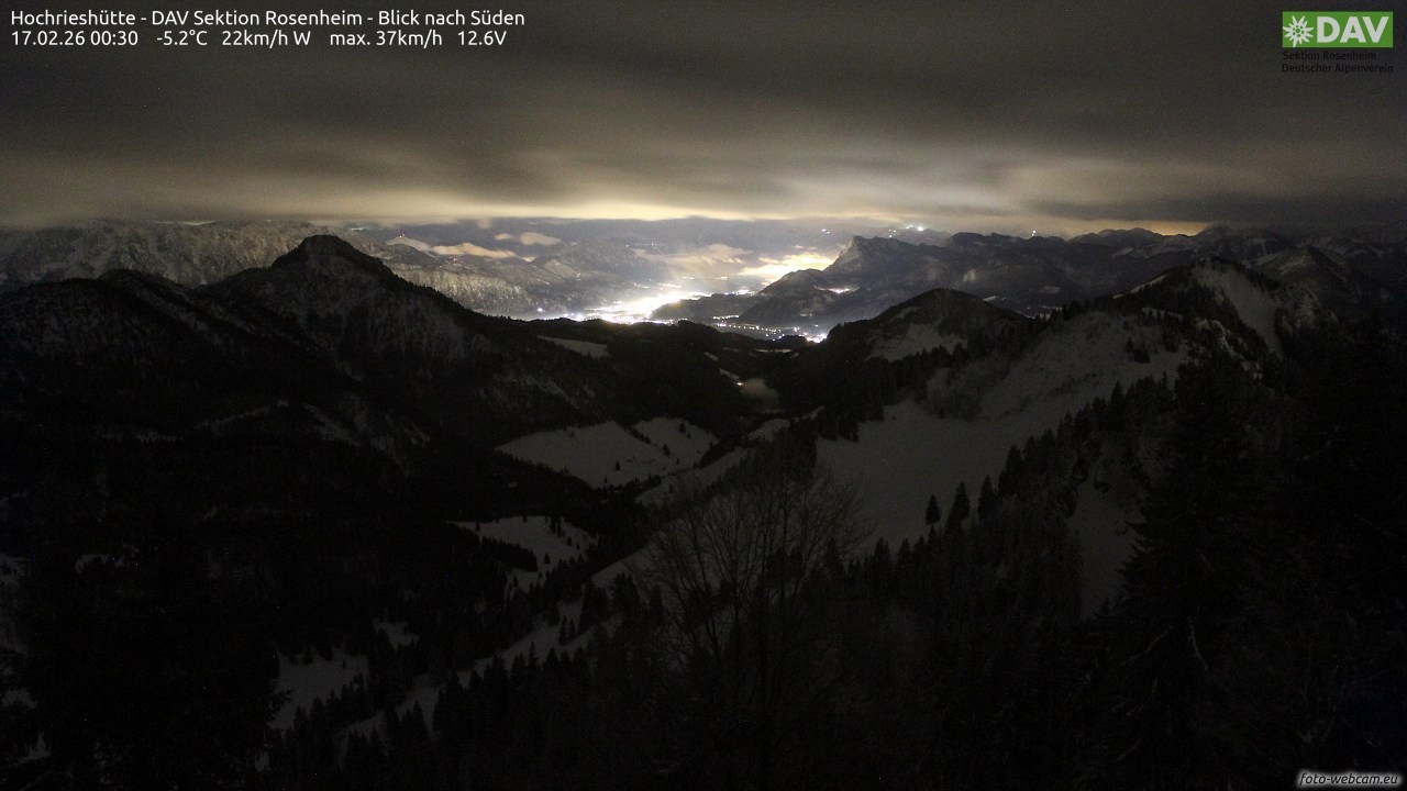 Archiv Foto Webcam Hochries Süd