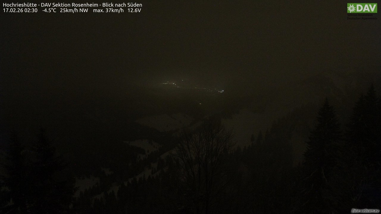 Archiv Foto Webcam Hochries Süd