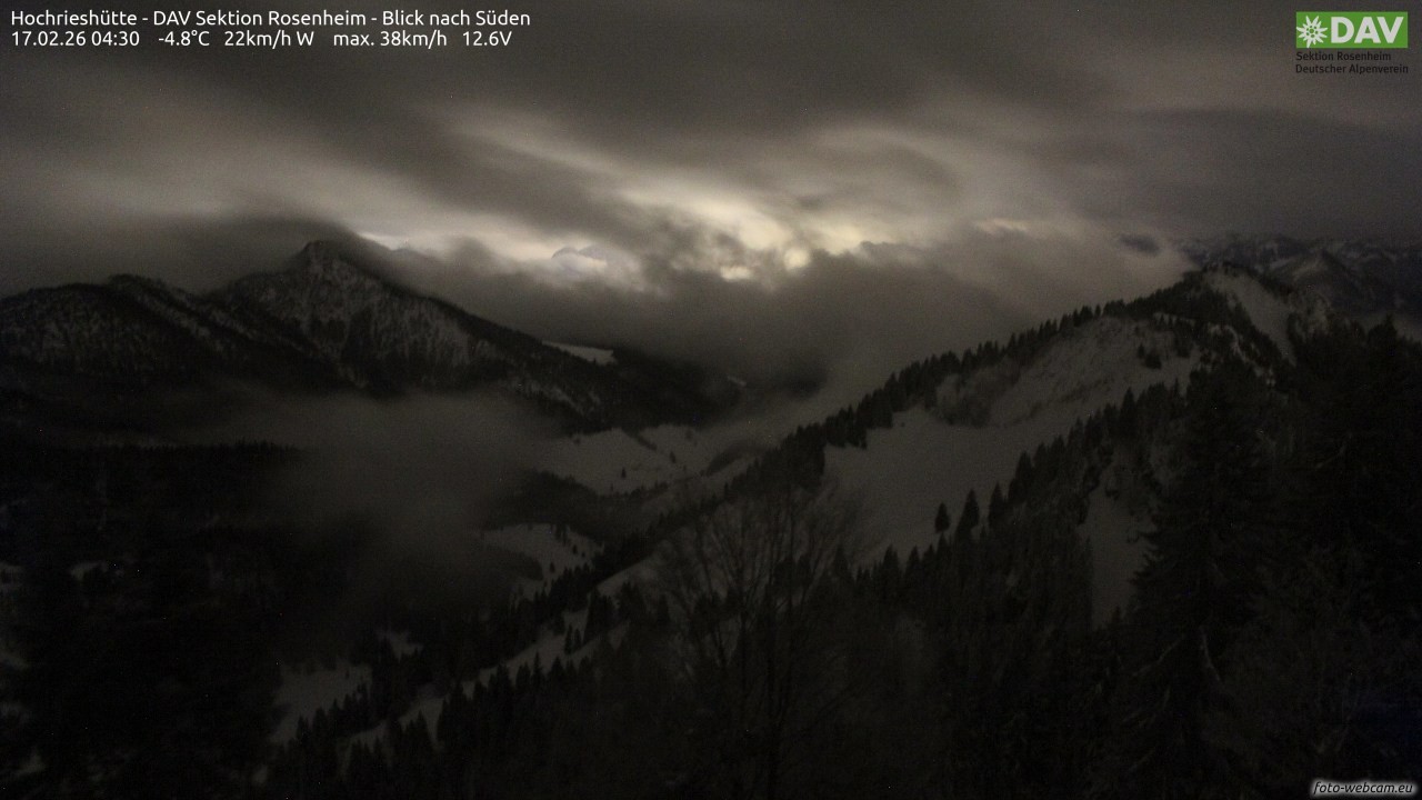 Archiv Foto Webcam Hochries Süd