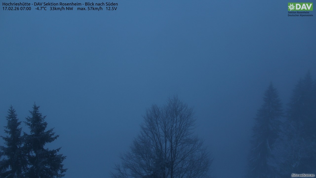 Archiv Foto Webcam Hochries Süd