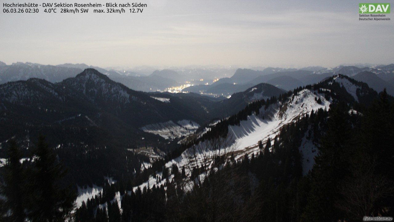 Archiv Foto Webcam Hochries Süd