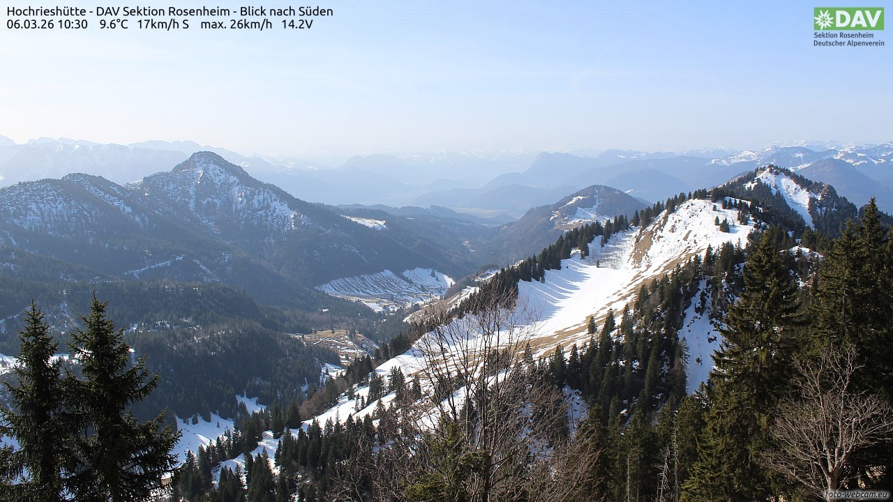 Archiv Foto Webcam Hochries Süd