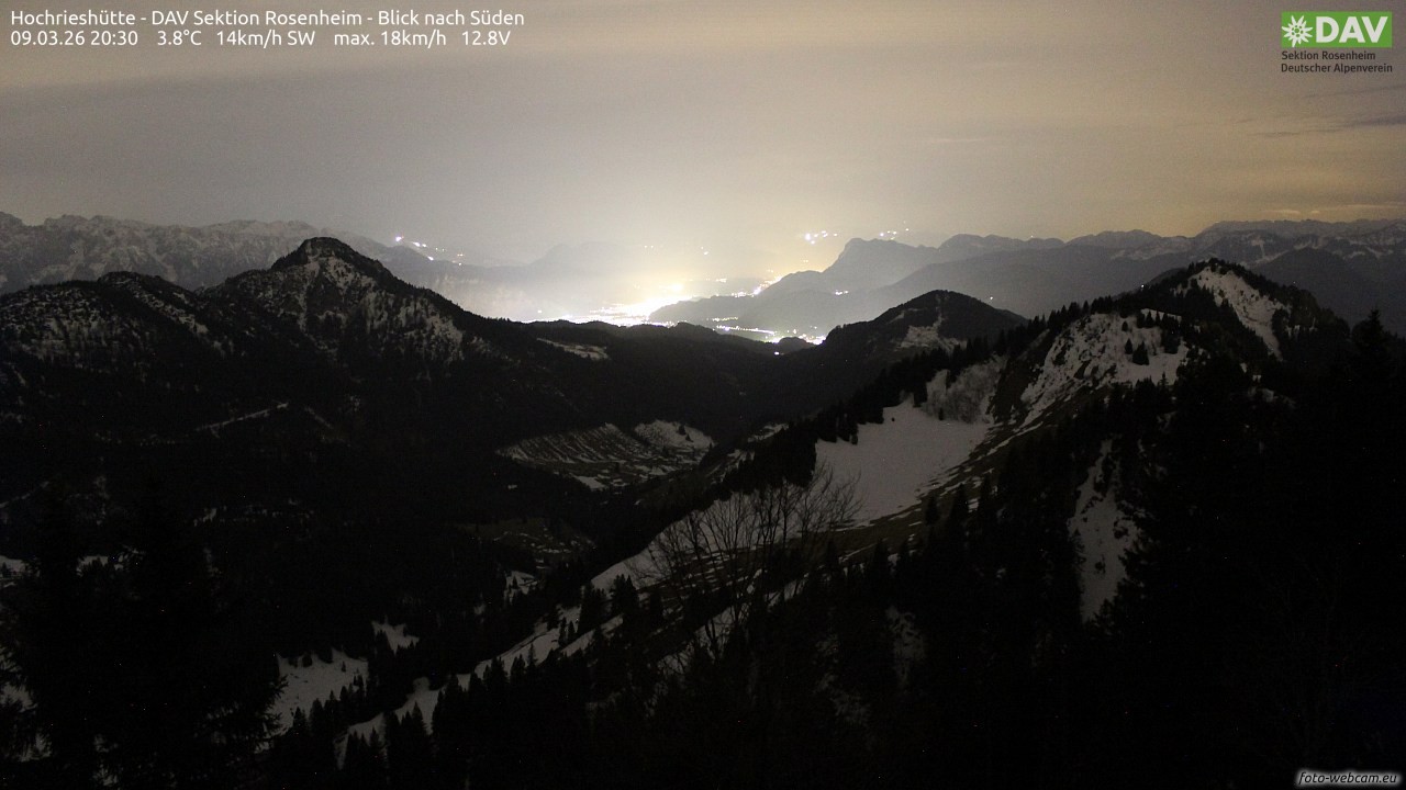 Archiv Foto Webcam Hochries Süd