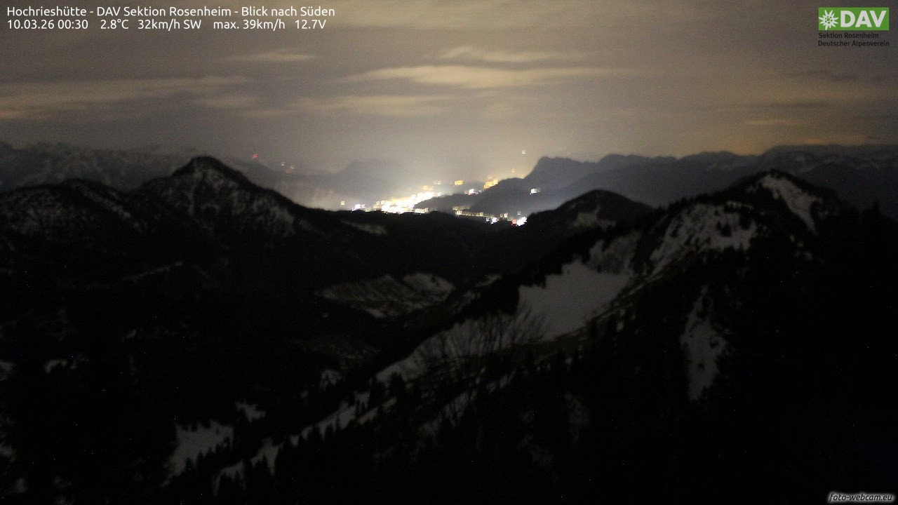 Archiv Foto Webcam Hochries Süd
