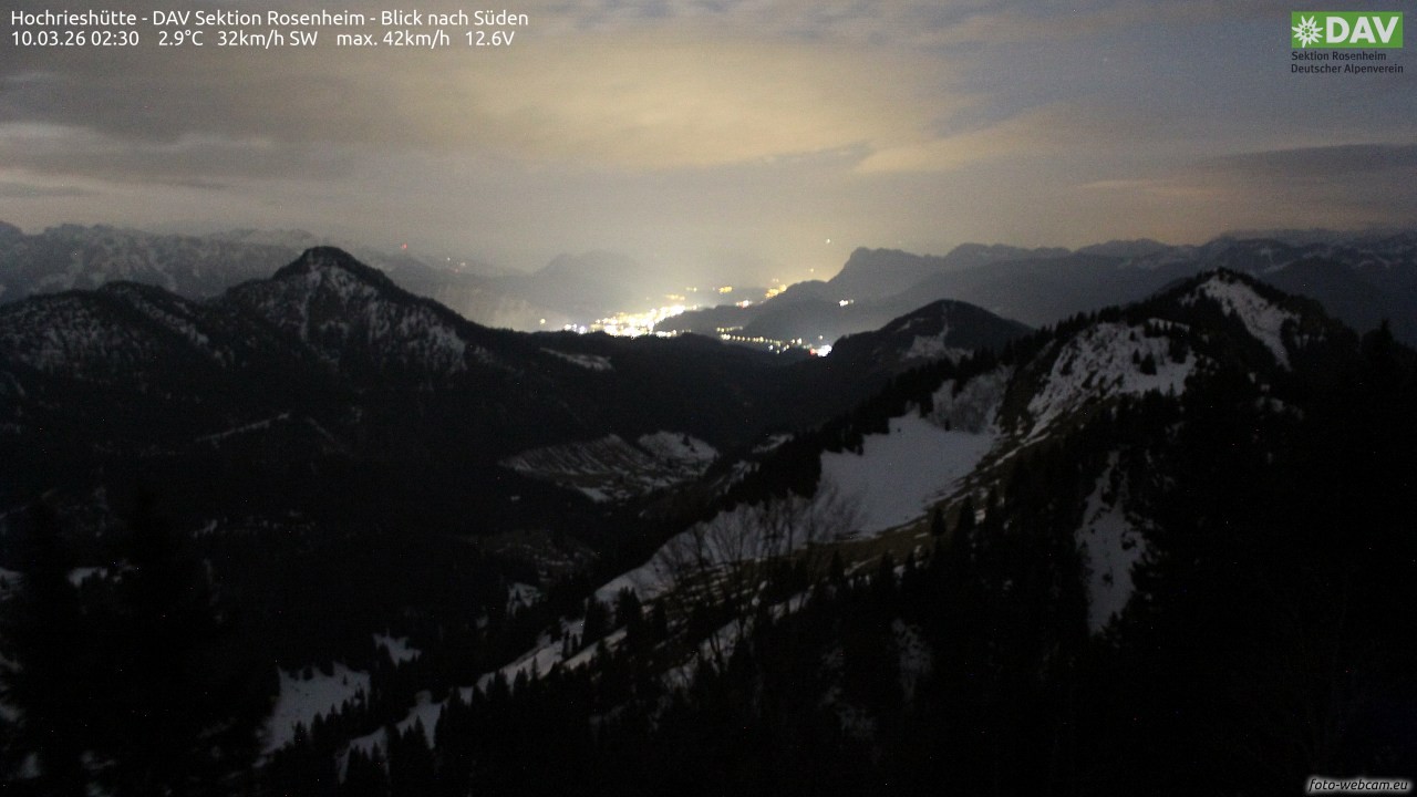 Archiv Foto Webcam Hochries Süd