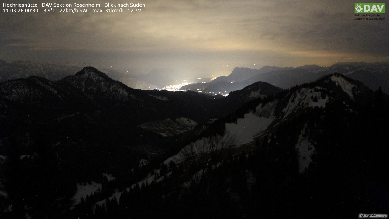 Archiv Foto Webcam Hochries Süd