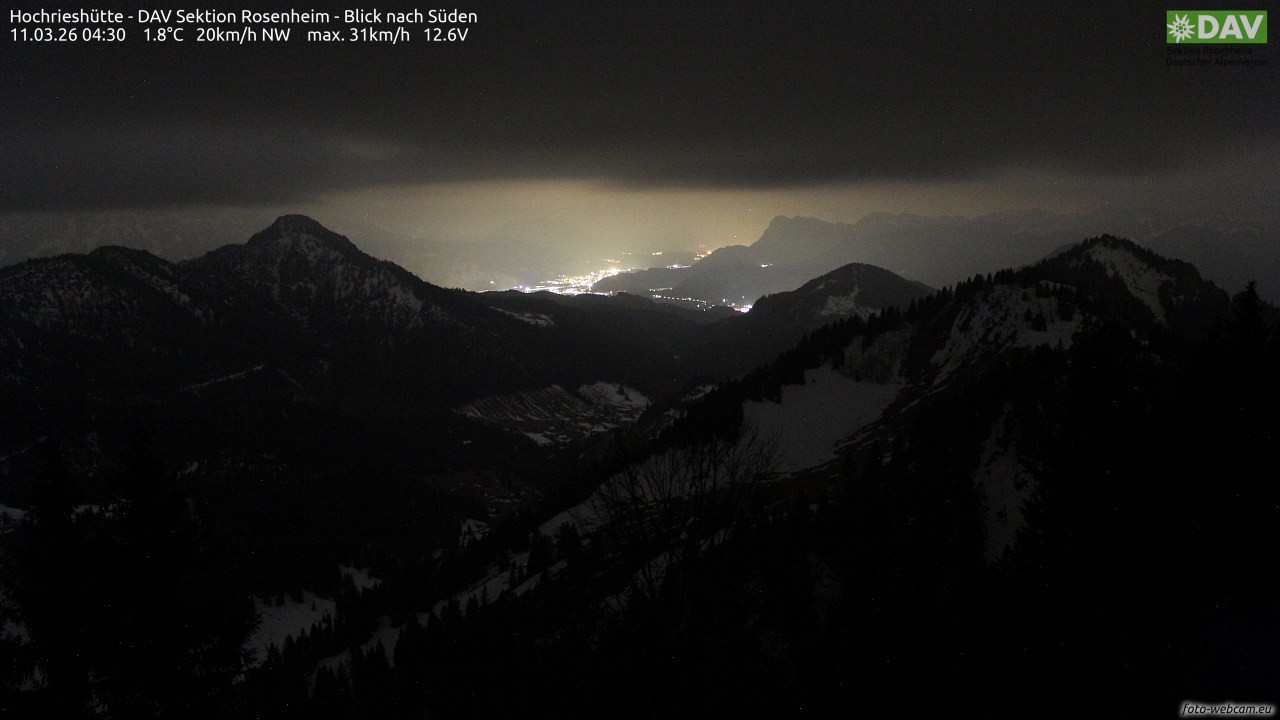 Archiv Foto Webcam Hochries Süd