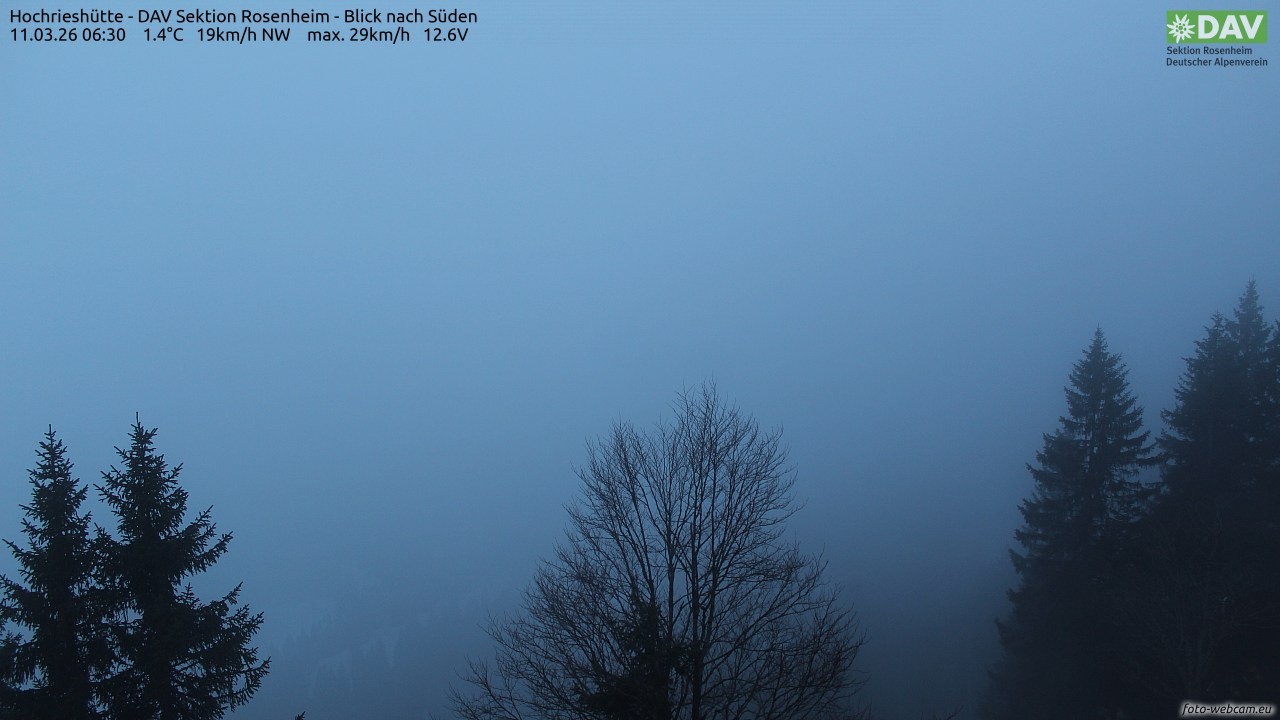 Archiv Foto Webcam Hochries Süd