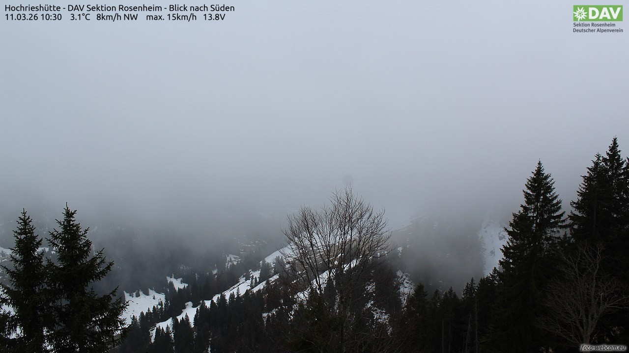 Archiv Foto Webcam Hochries Süd