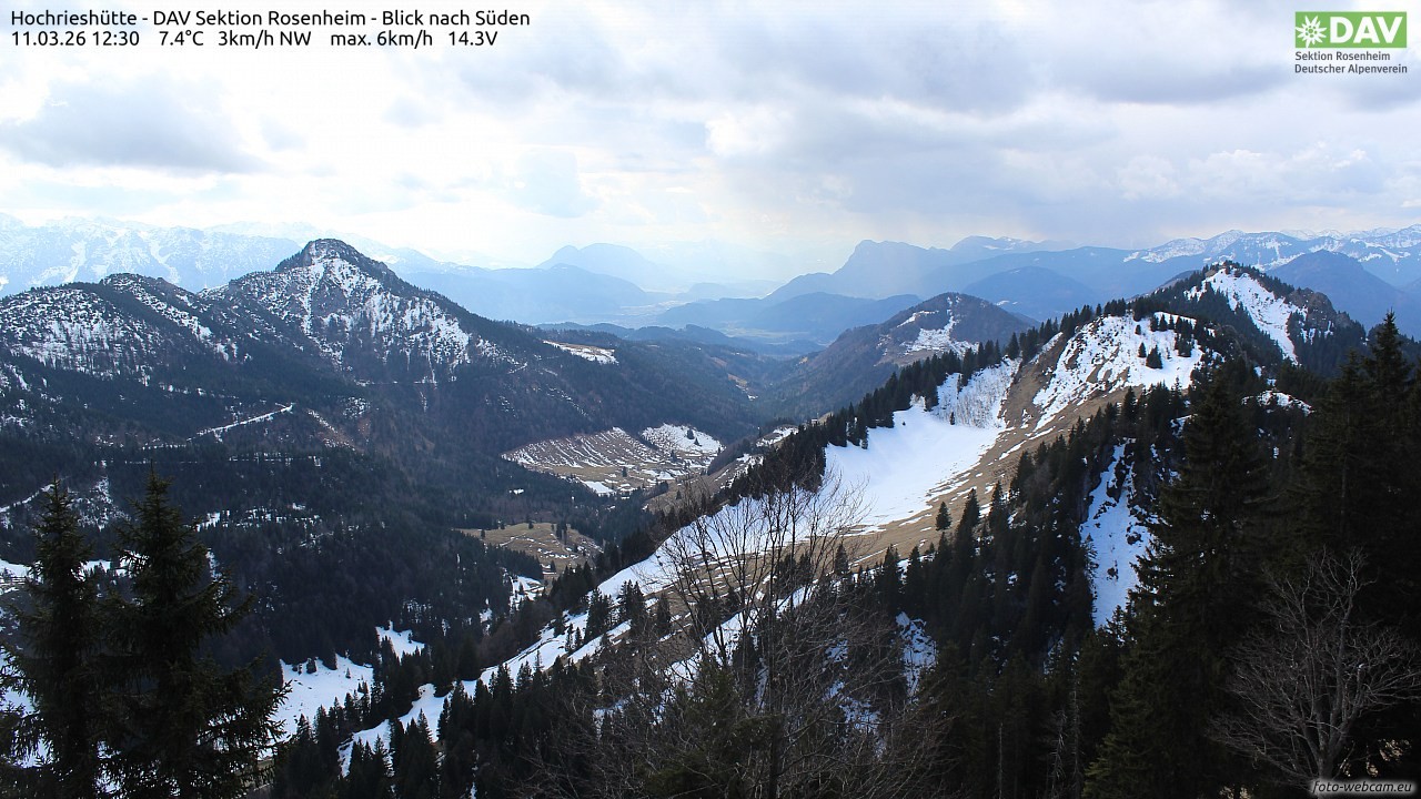 Archiv Foto Webcam Hochries Süd