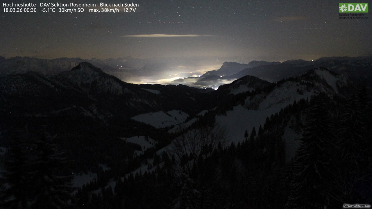 Archiv Foto Webcam Hochries Süd