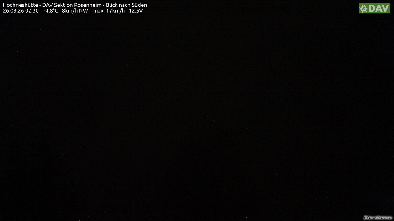 Archiv Foto Webcam Hochries Süd