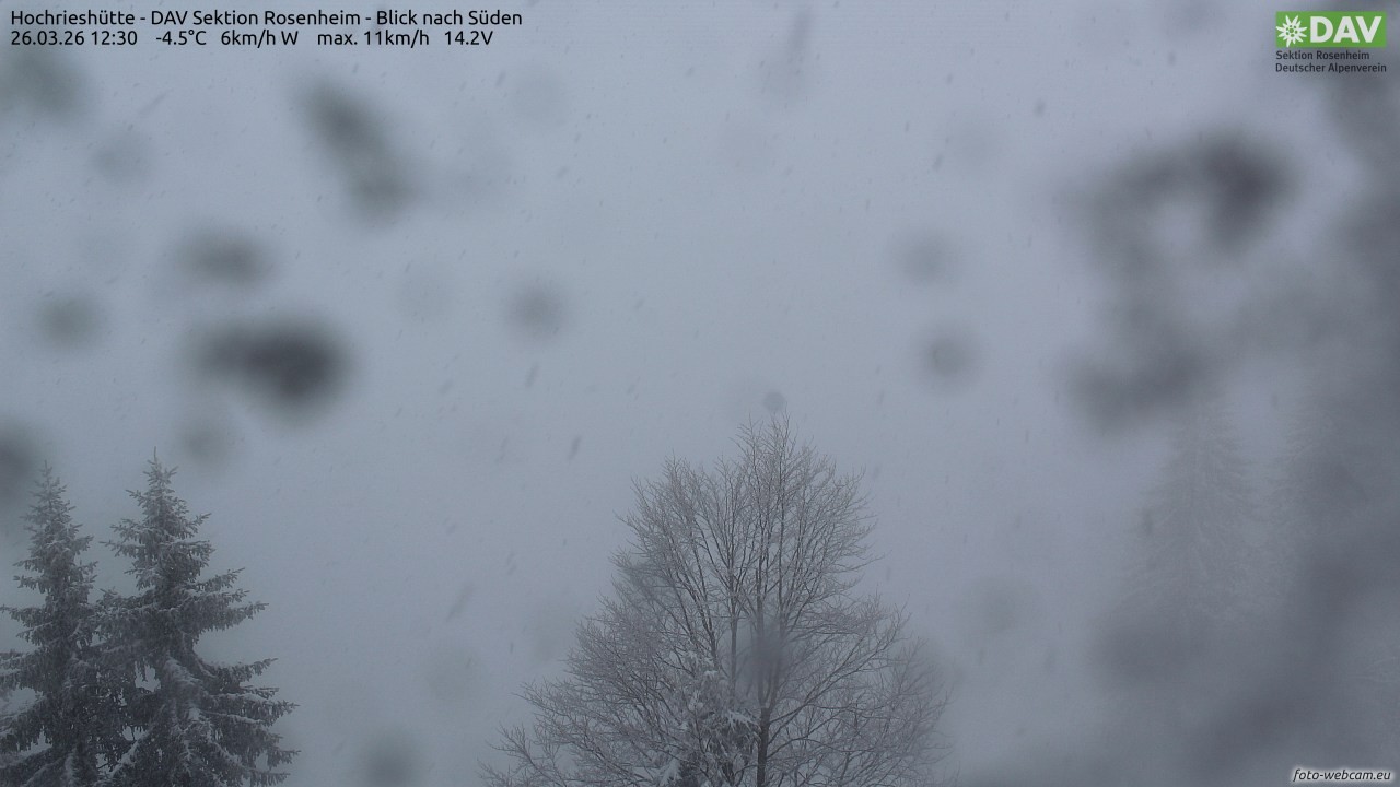 Archiv Foto Webcam Hochries Süd