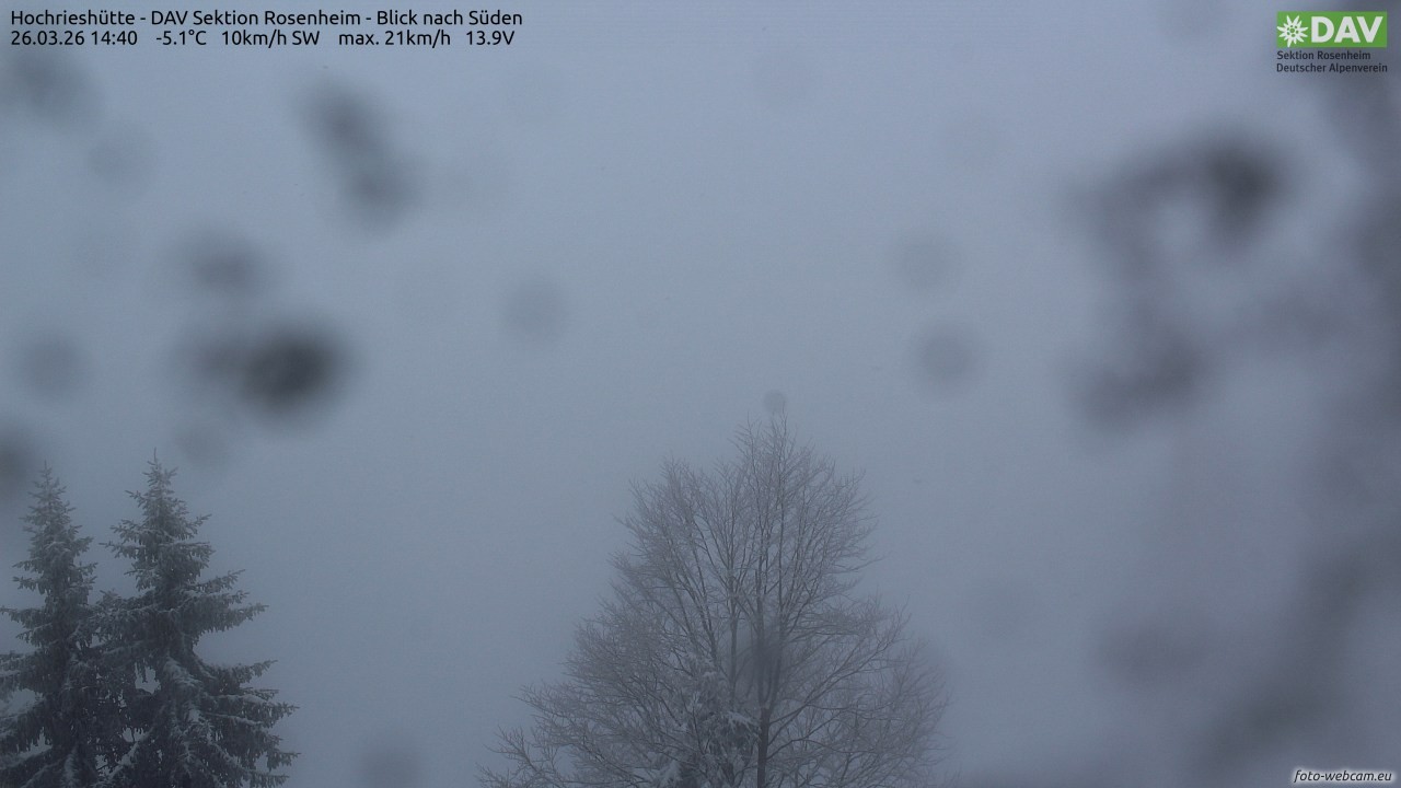 Archiv Foto Webcam Hochries Süd