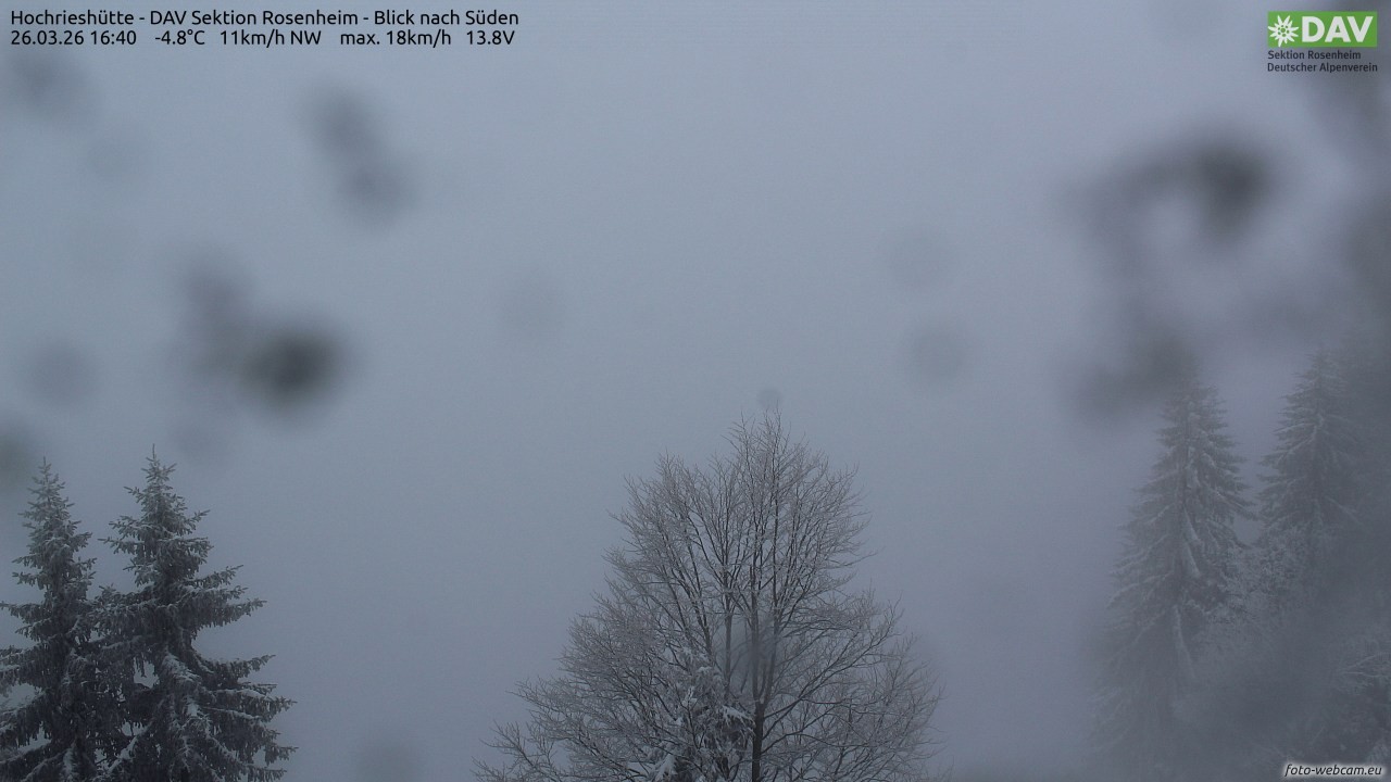 Archiv Foto Webcam Hochries Süd