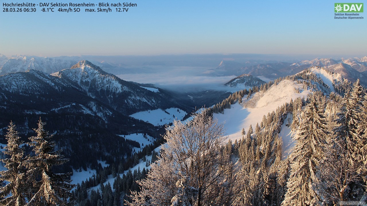 Archiv Foto Webcam Hochries Süd