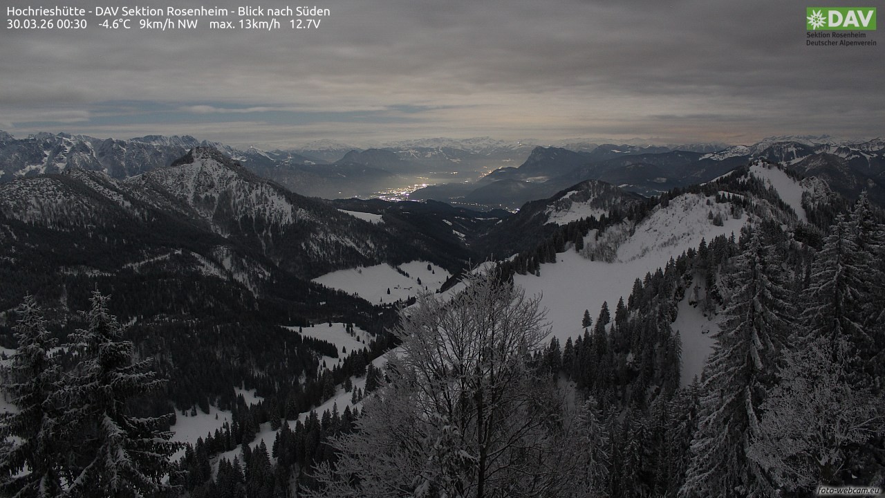 Archiv Foto Webcam Hochries Süd