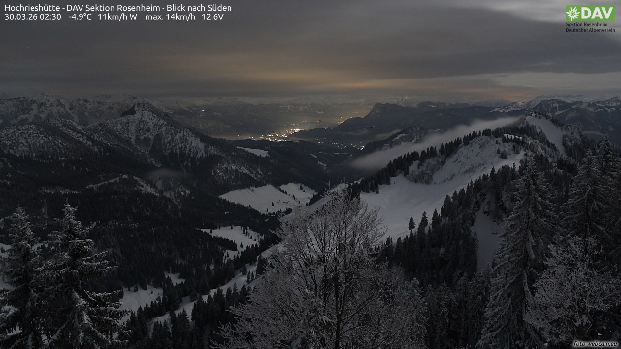 Archiv Foto Webcam Hochries Süd