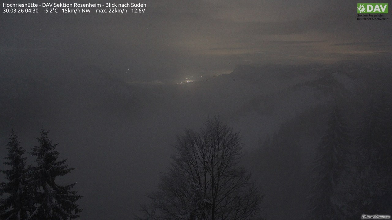 Archiv Foto Webcam Hochries Süd