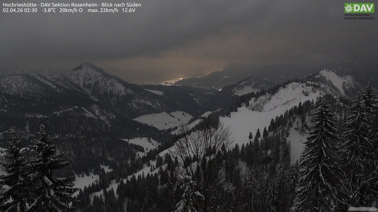 Archiv Foto Webcam Hochries Süd