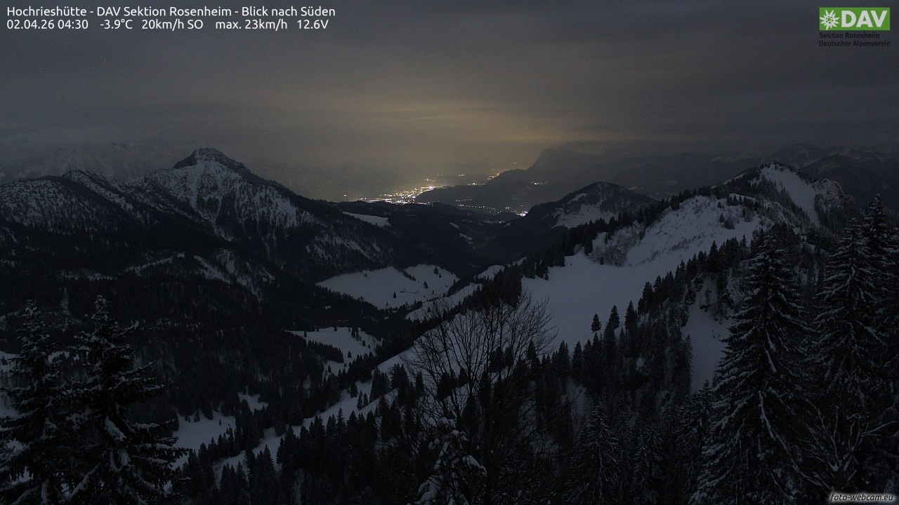 Archiv Foto Webcam Hochries Süd