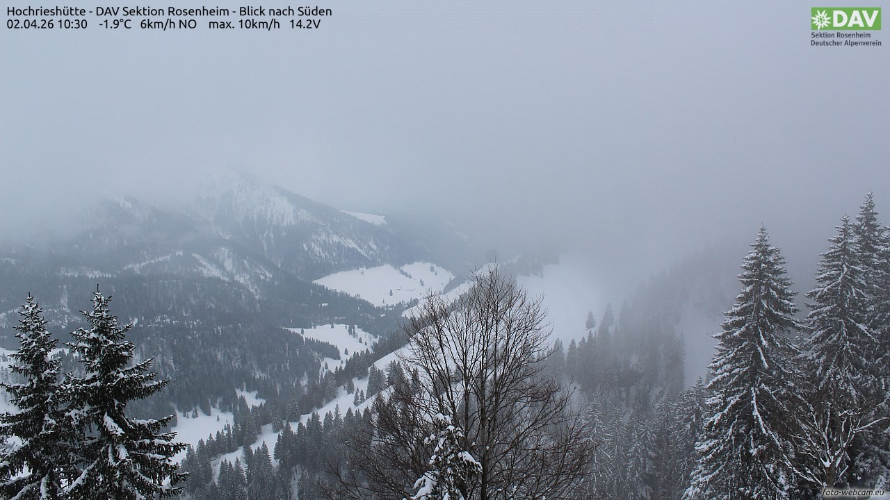 Archiv Foto Webcam Hochries Süd