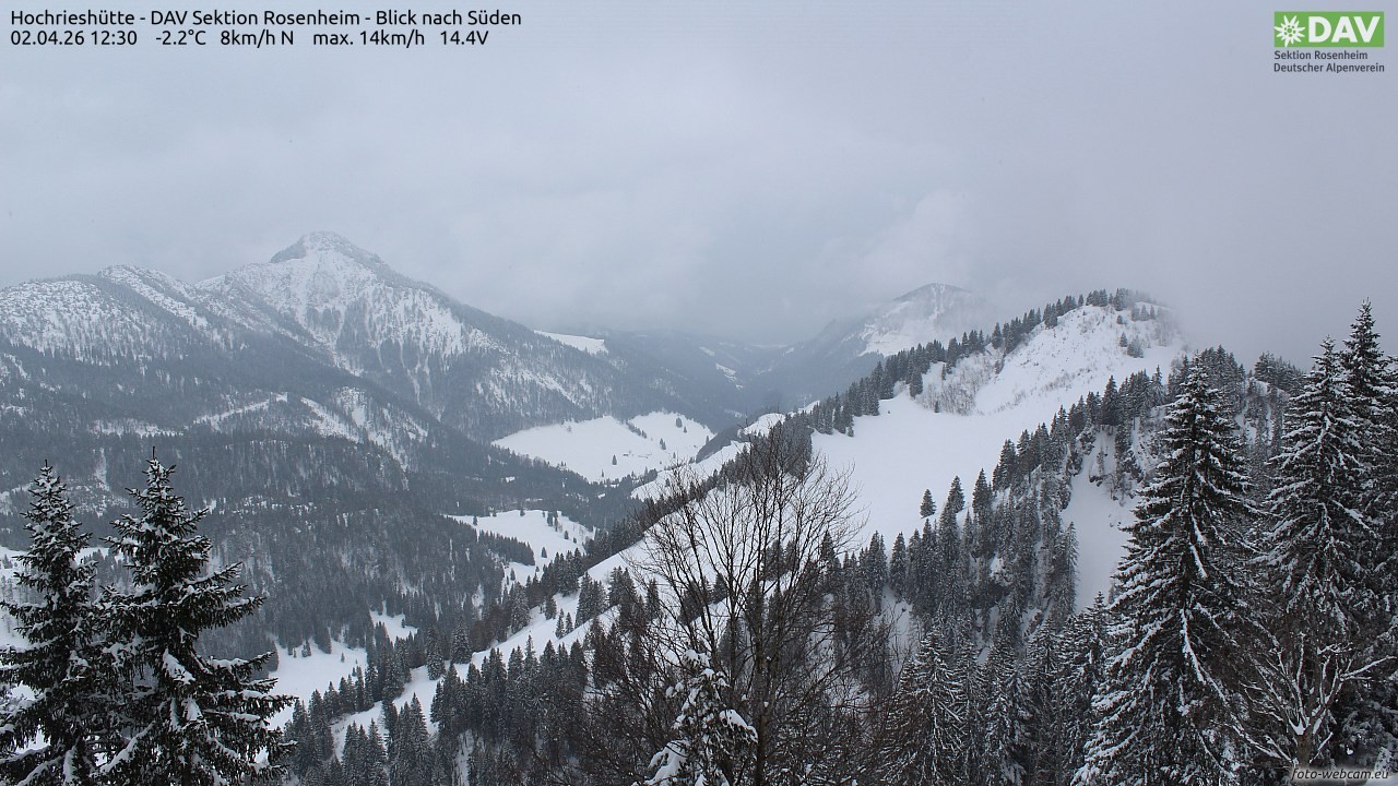 Archiv Foto Webcam Hochries Süd