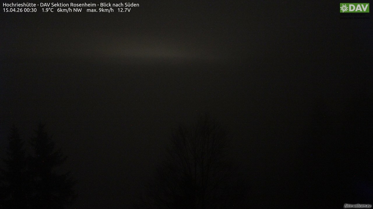 Archiv Foto Webcam Hochries Süd