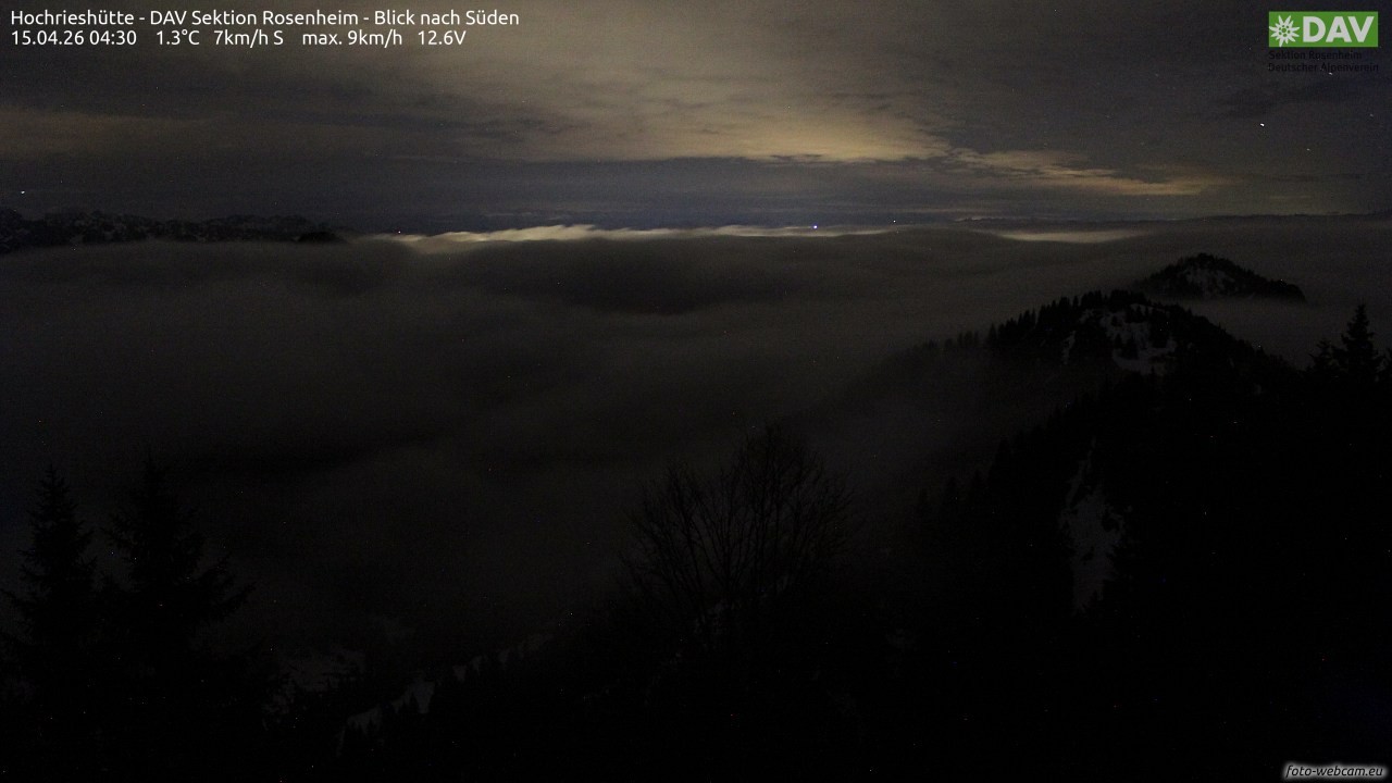 Archiv Foto Webcam Hochries Süd