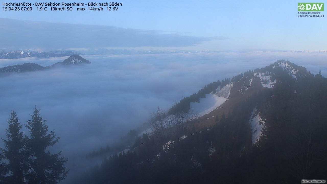 Archiv Foto Webcam Hochries Süd