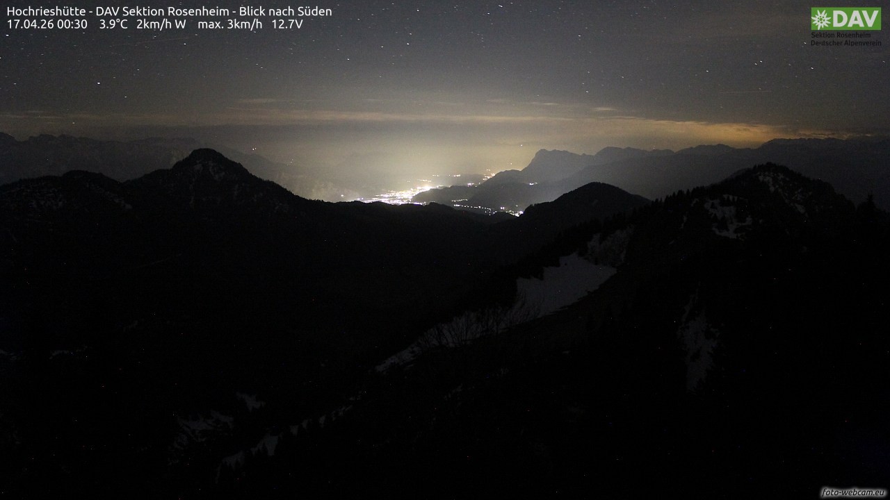 Archiv Foto Webcam Hochries Süd