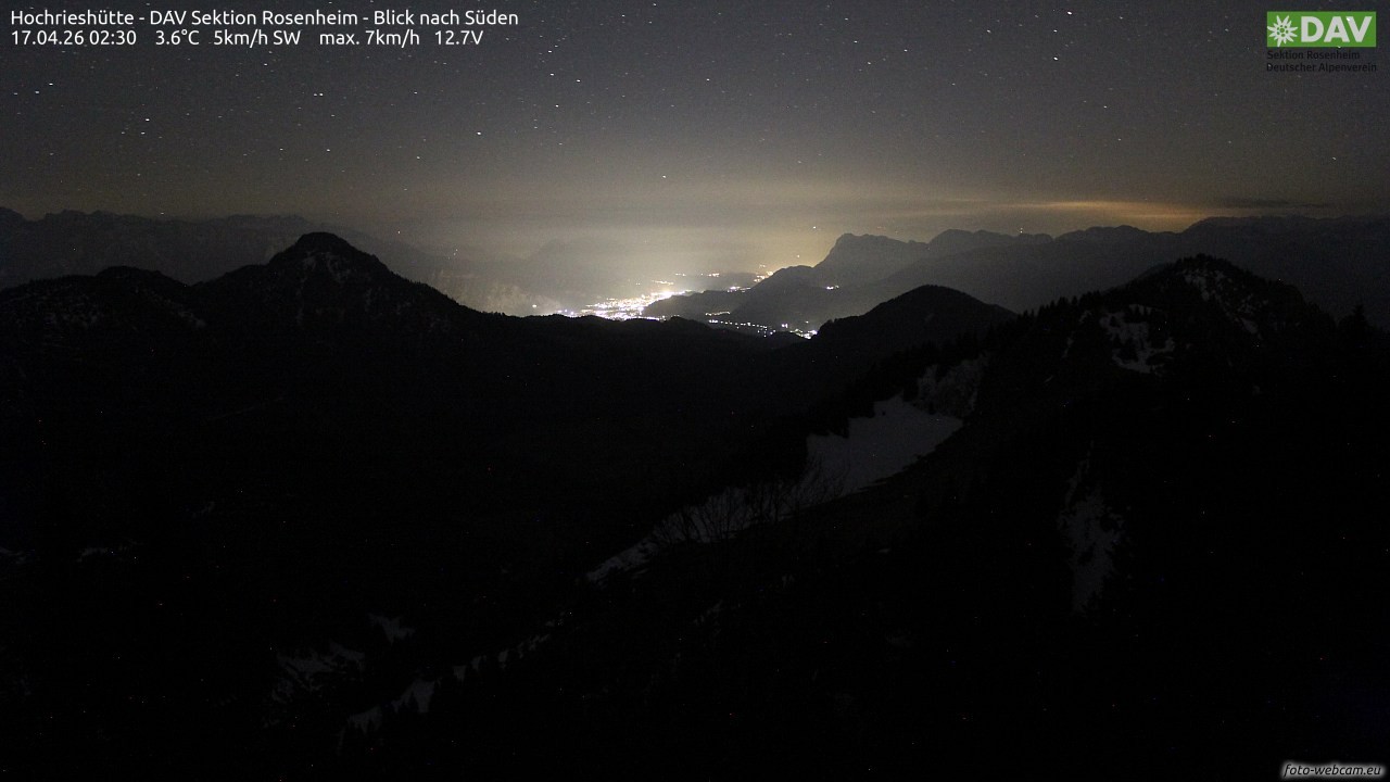 Archiv Foto Webcam Hochries Süd