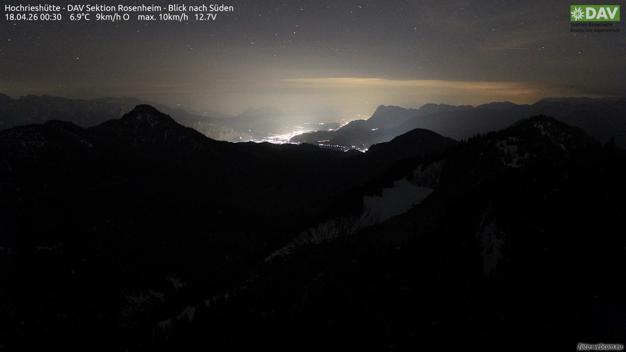 Archiv Foto Webcam Hochries Süd