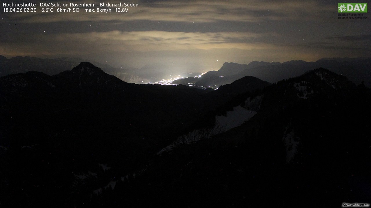Archiv Foto Webcam Hochries Süd